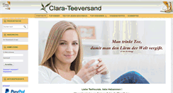 Desktop Screenshot of clara-teeversand.de